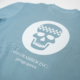 light blue vintage crewneck with skull logo Air Grabber Inc. – Racing Relics Outlaw Gear