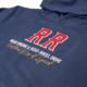 Racing Relics oversized hoodie – Rear-Wheel Heritage deep navy organic cotton