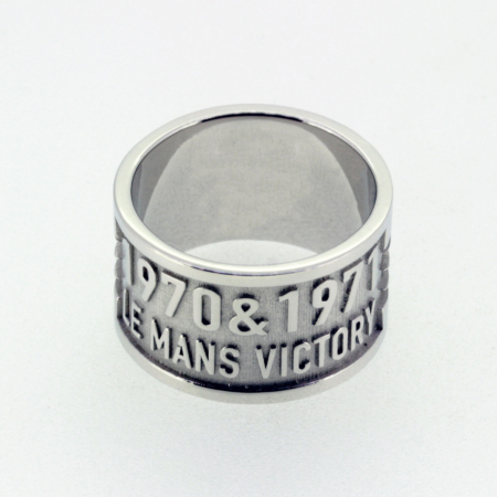 Racing Relics Le Mans Victory Ring 1970 1971 – silver edition