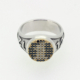 Racing Relics No.12 Grid Ring – diamond pavé gold and silver racing-inspired ring