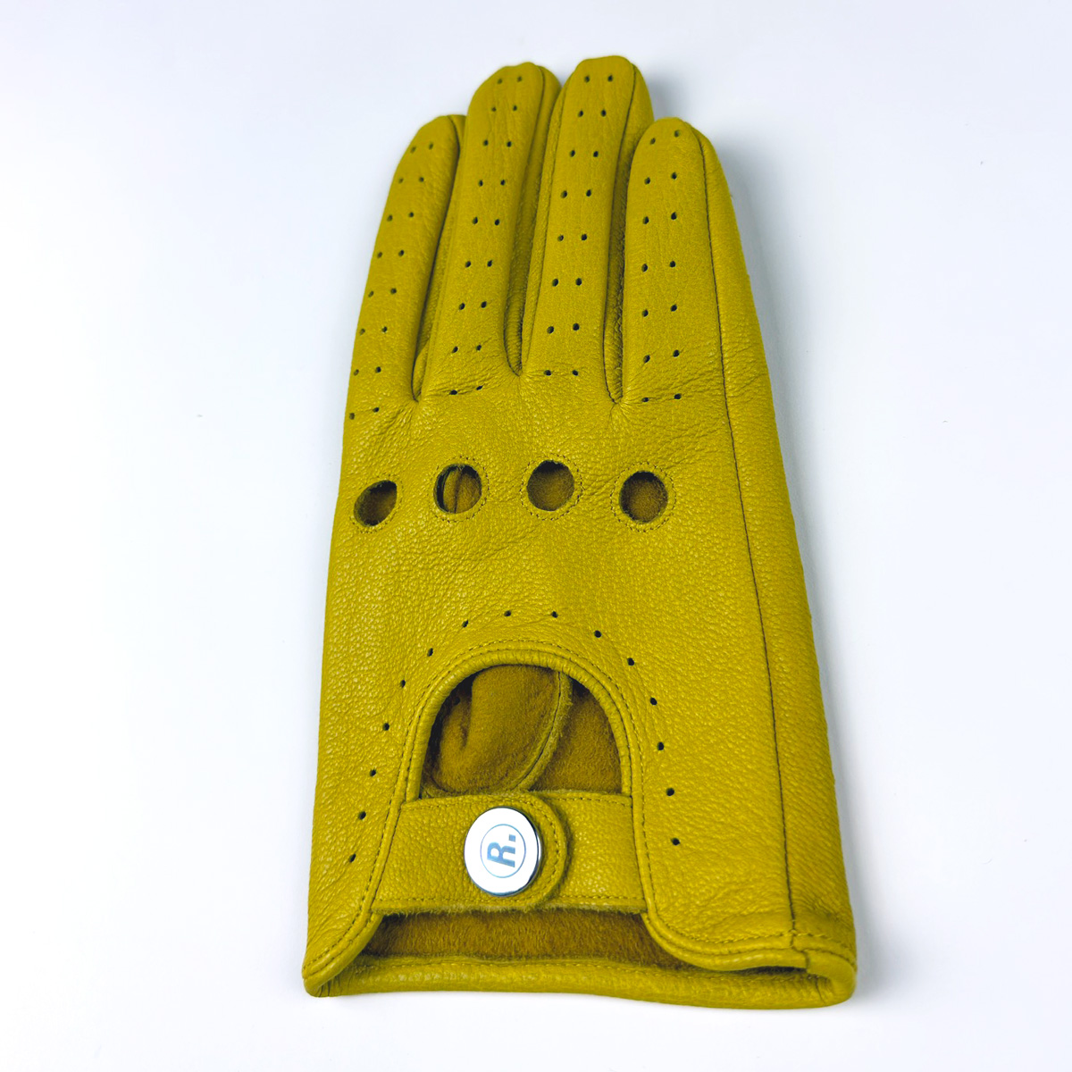 "Yellow Continental Driver Gloves" - Image 4